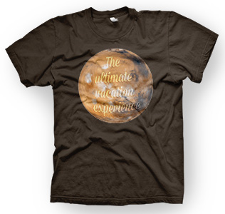 enough shirts, Mars-Vacation, T-Shirt, cooles Design